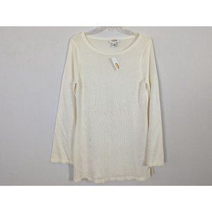 Talbots long sleeved Ivory Tunic light sweater size‎ M